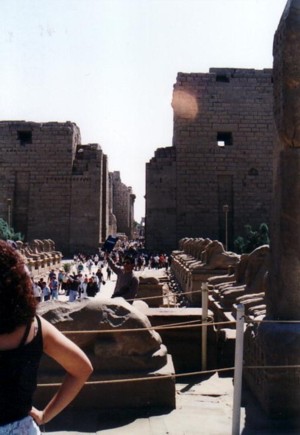 Die Eingangspylonen des Karnak-Tempels