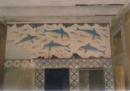 Delphinrelief in Knossos