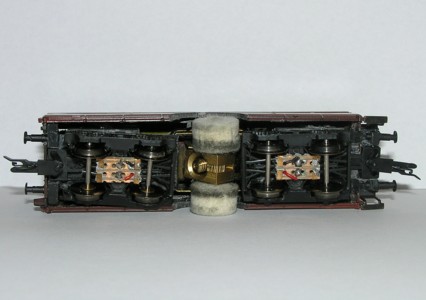 Polierwagen von unten